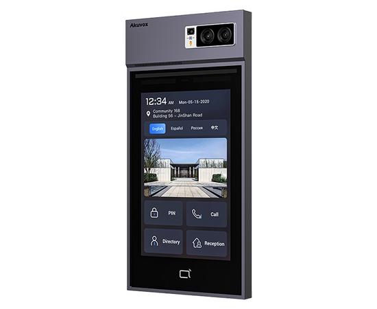 Akuvox - S539 IP 10" Touchscreen Smart Door Intercom with Face Recognition QR...