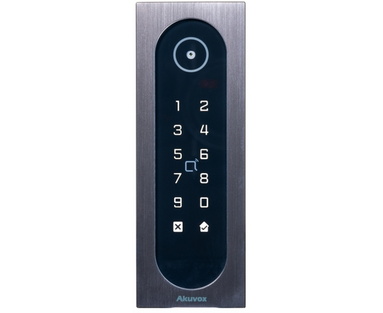 Akuvox - A08S-HIDICLASS IP Slimline Access Reader with QR Code, Keypad, RFID,...