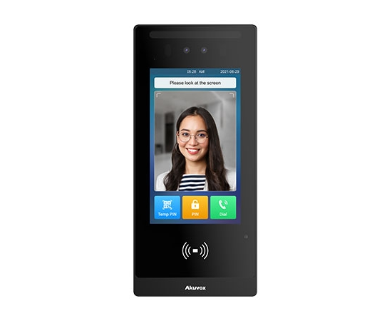 Akuvox - E18C IP Access Control Unit & SIP Intercom, Touchscreen, Face...