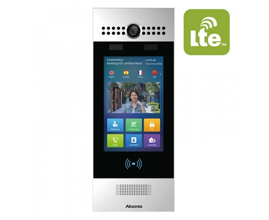 Akuvox - R29C-L IP Touchscreen Door Intercom Unit with Dual Cameras with LTE...