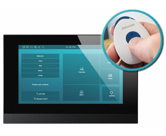 Akuvox - C315S(869) 7" IP Indoor Touchscreen Intercom Answering Panel;...