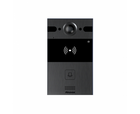Akuvox - R25AF-DRK IP Door Intercom Unit with 1 Call Button (Fisheye Camera &...