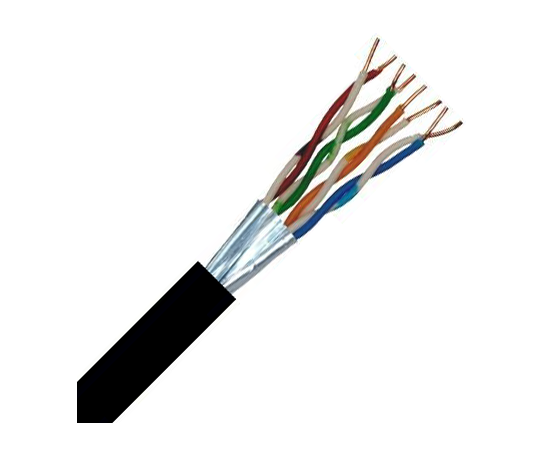 Data Cable Category CAT6 4 Pairs FTP PE - Black 305m