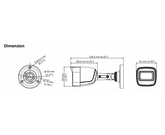 Hilook THC-B120-MS-28mm-BO