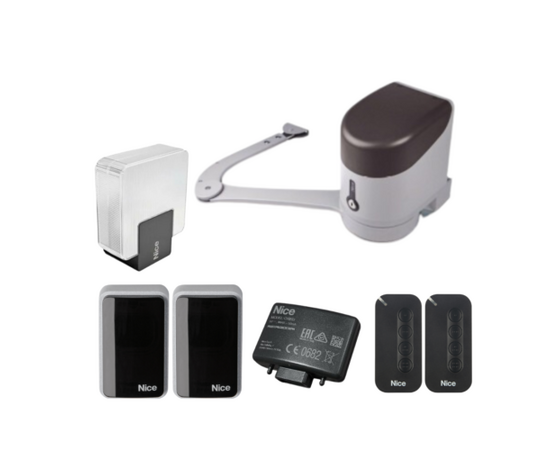 Nice HykeKit1 24v single leaf articulated kit for gates up to 3.5m per leaf