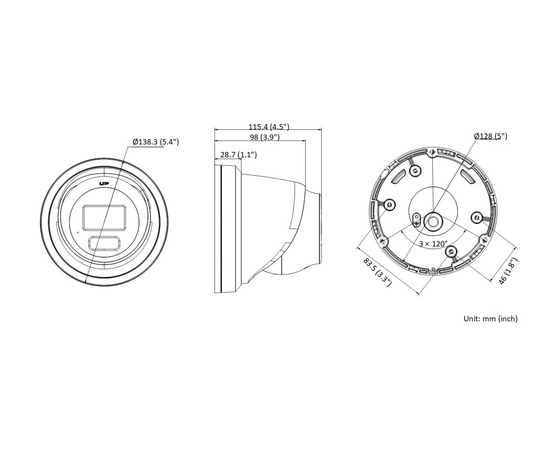 Hikvision DS-2CD2347G3-LIS2UY/SL(2.8mm)BLACK