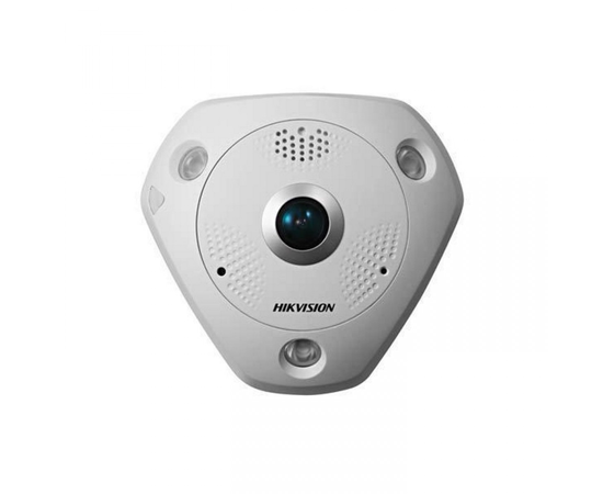 Hikvision DS-2CD63C5G0-IVS(1.29mm)(B) 12MP fisheye IP camera with audio