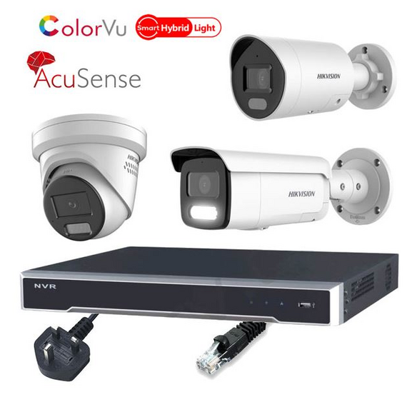 Hikvision 4MP Hybrid ColorVu 8 Channel IP CCTV Kit