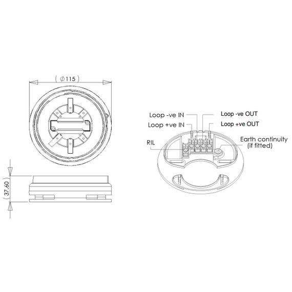 Nittan EV-SDR BASE SOUNDER