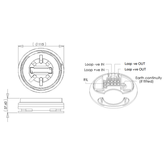 Nittan EV-AV2 BASE SOUNDER/BEACON