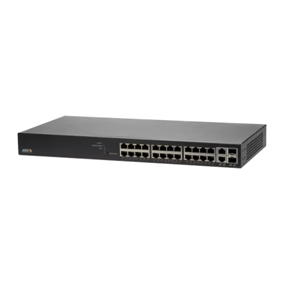 AXIS T8524 PoE+ Network Switch (01192-003) – 24-Port Managed Gigabit PoE+ Switch...