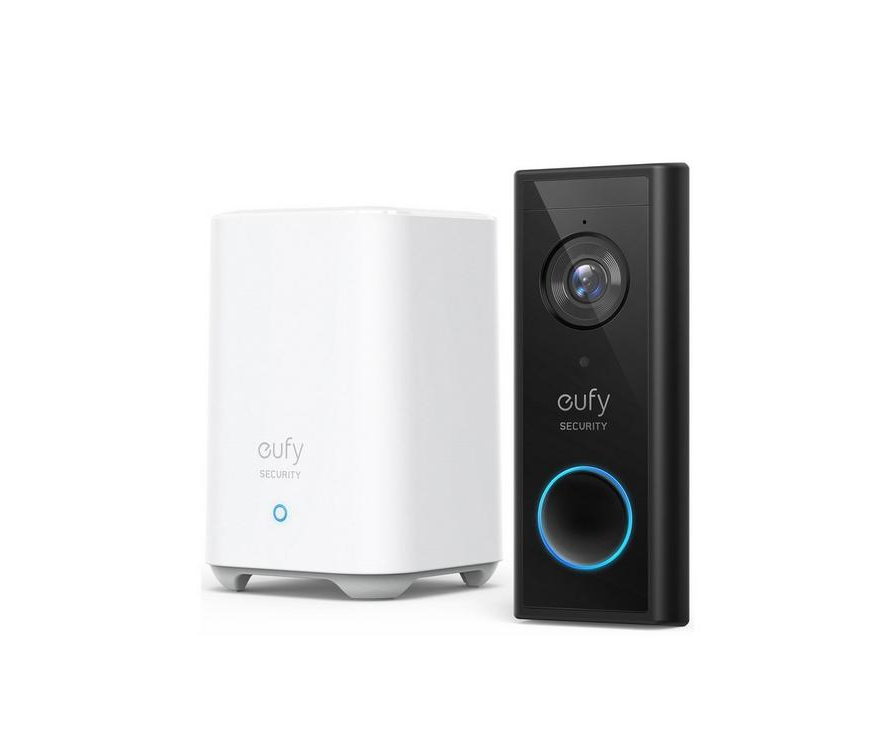 Eufy 2K Video Doorbell Battery Powered with Homebase 2 (No...